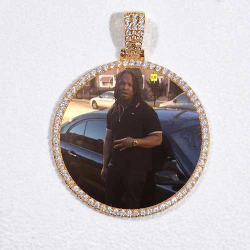 MEDIUM 3D CIRCLE CUSTOM PICTURE PENDANT