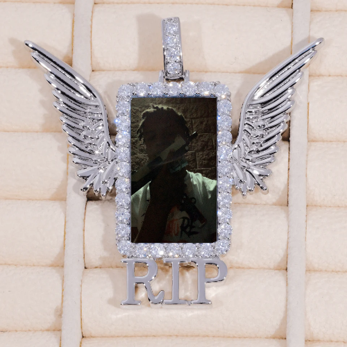 RIP WING 3D CUSTOM PICTURE PENDANT