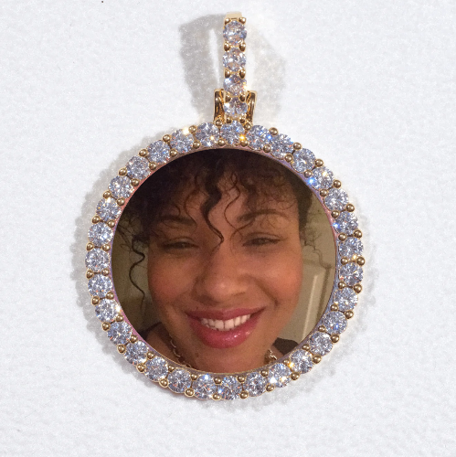 3D CIRCLE CUSTOM PICTURE PENDANT SMALL SIZE