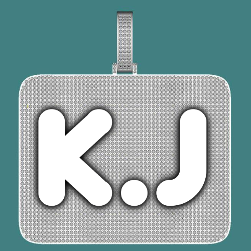 CUSTOM LETTER NECKLACE 3D BIG SQUARE