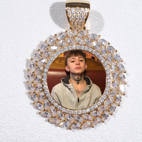 Large 3D Wheat Ear Custom Picture Pendant