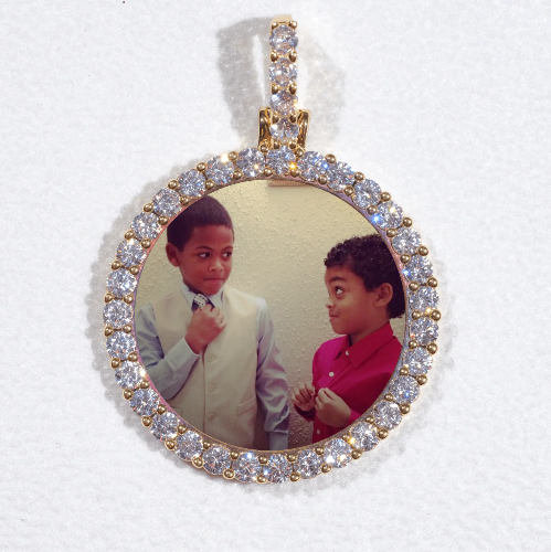 3D CIRCLE CUSTOM PICTURE PENDANT SMALL SIZE