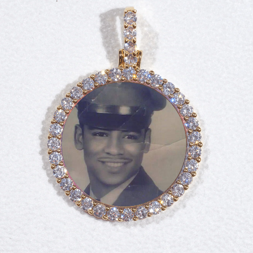 3D CIRCLE CUSTOM PICTURE PENDANT SMALL SIZE