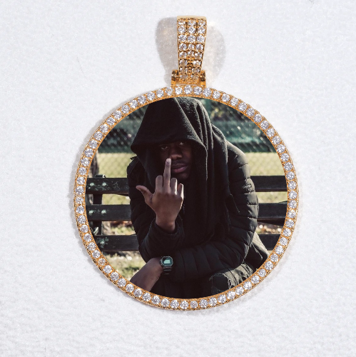 MEDIUM 3D CIRCLE CUSTOM PICTURE PENDANT