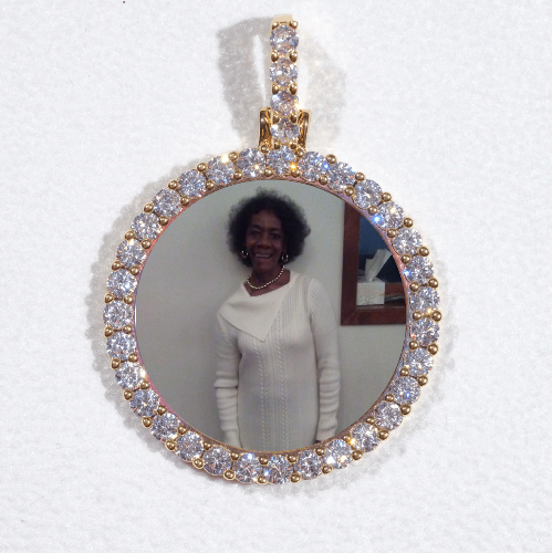3D CIRCLE CUSTOM PICTURE PENDANT SMALL SIZE