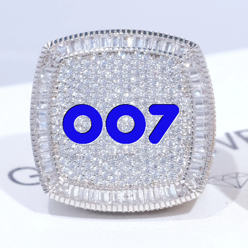 CUSTOM LETTER 3D ICED RING