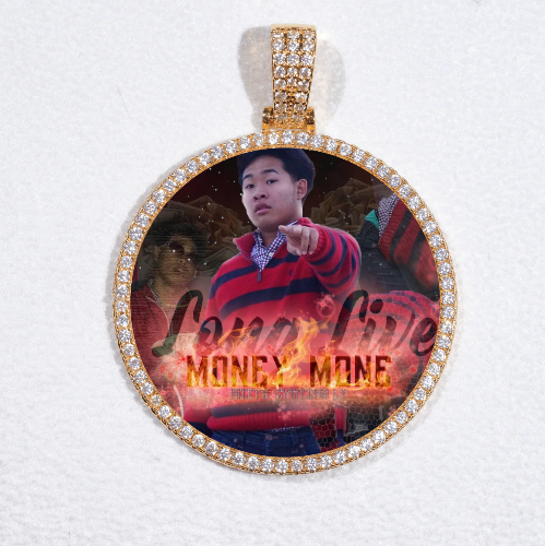 MEDIUM 3D CIRCLE CUSTOM PICTURE PENDANT