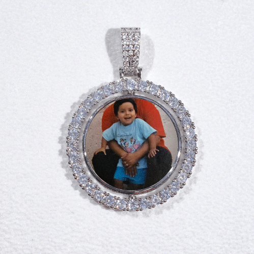 3D Spinning 2-Faced Custom Picture Pendant