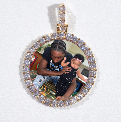 3D CIRCLE CUSTOM PICTURE PENDANT SMALL SIZE