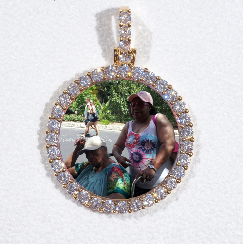 3D CIRCLE CUSTOM PICTURE PENDANT SMALL SIZE