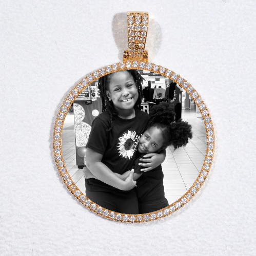 MEDIUM 3D CIRCLE CUSTOM PICTURE PENDANT