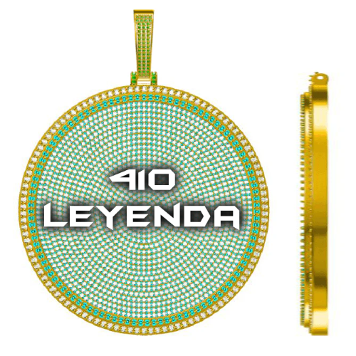 CUSTOM LETTER NECKLACE 3D BIG DISC