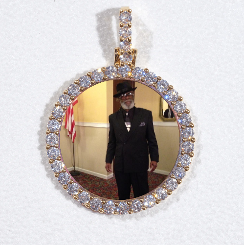 3D CIRCLE CUSTOM PICTURE PENDANT SMALL SIZE