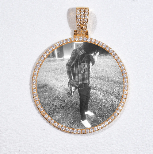 MEDIUM 3D CIRCLE CUSTOM PICTURE PENDANT