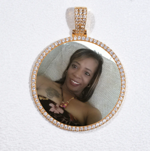 MEDIUM 3D CIRCLE CUSTOM PICTURE PENDANT