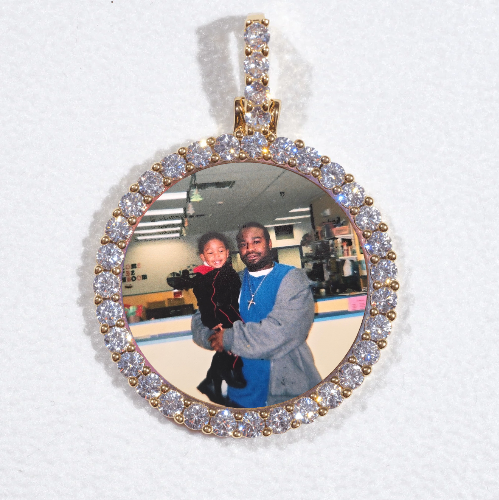 3D CIRCLE CUSTOM PICTURE PENDANT SMALL SIZE