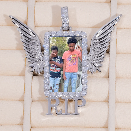RIP WING 3D CUSTOM PICTURE PENDANT
