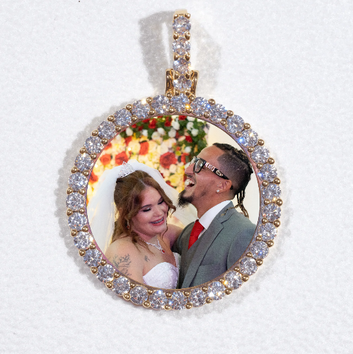 3D CIRCLE CUSTOM PICTURE PENDANT SMALL SIZE