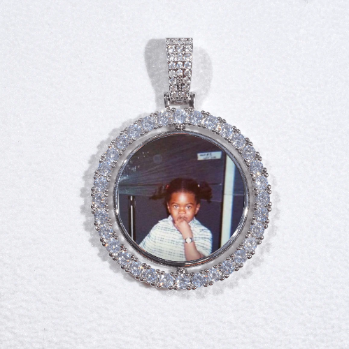 3D Spinning 2-Faced Custom Picture Pendant