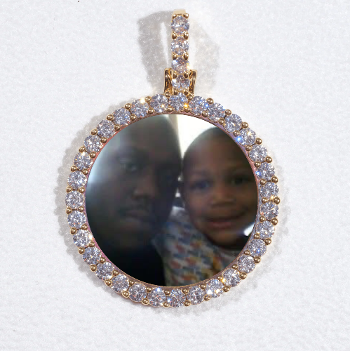 3D CIRCLE CUSTOM PICTURE PENDANT SMALL SIZE