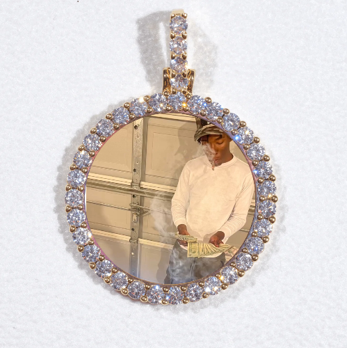 3D CIRCLE CUSTOM PICTURE PENDANT SMALL SIZE
