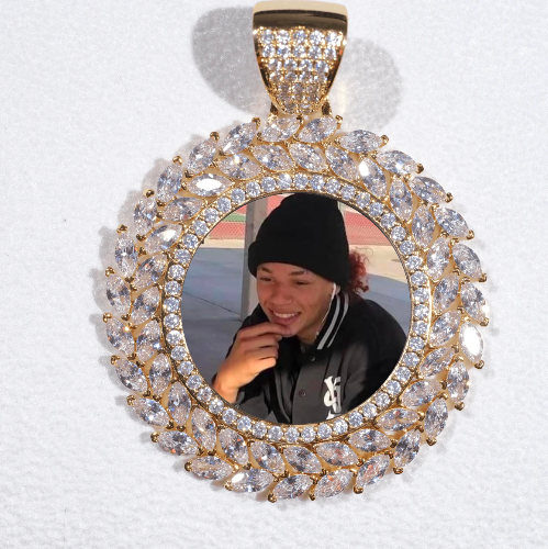 Large 3D Wheat Ear Custom Picture Pendant