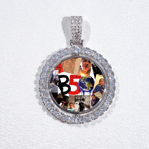 3D Spinning 2-Faced Custom Picture Pendant
