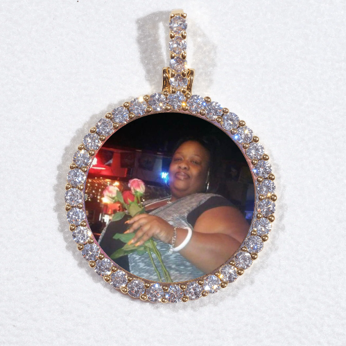 3D CIRCLE CUSTOM PICTURE PENDANT SMALL SIZE