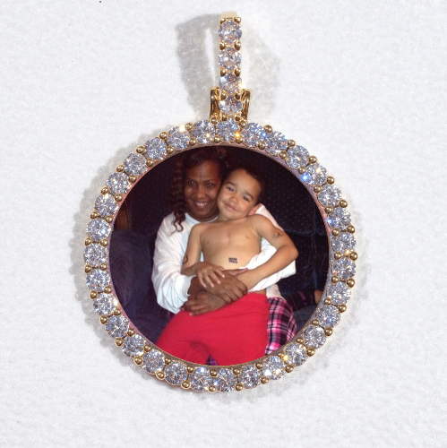 3D CIRCLE CUSTOM PICTURE PENDANT SMALL SIZE