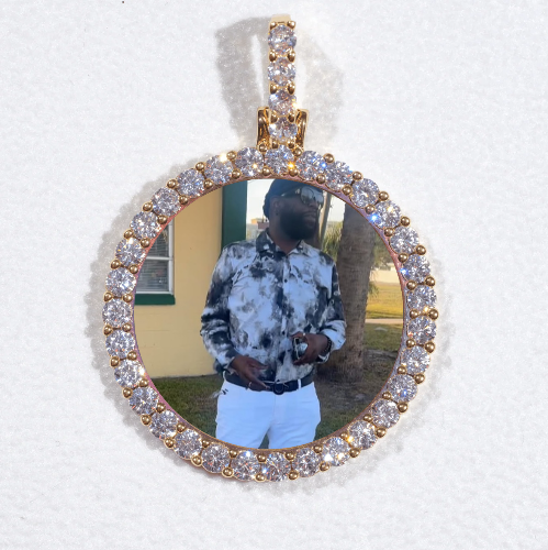3D CIRCLE CUSTOM PICTURE PENDANT SMALL SIZE