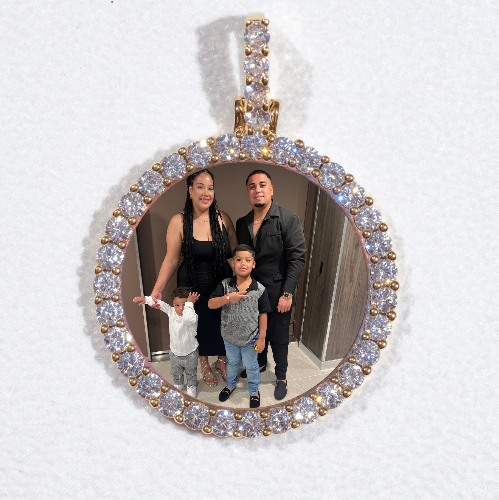 3D CIRCLE CUSTOM PICTURE PENDANT SMALL SIZE