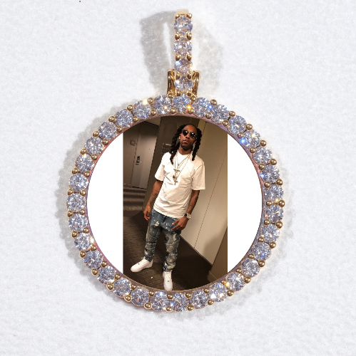 3D CIRCLE CUSTOM PICTURE PENDANT SMALL SIZE