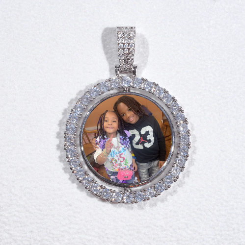 3D Spinning 2-Faced Custom Picture Pendant