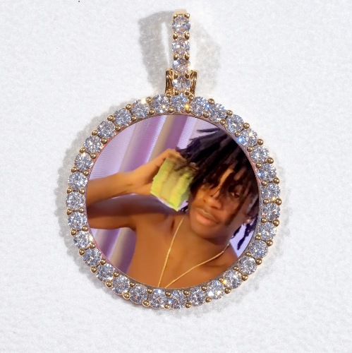 3D CIRCLE CUSTOM PICTURE PENDANT SMALL SIZE