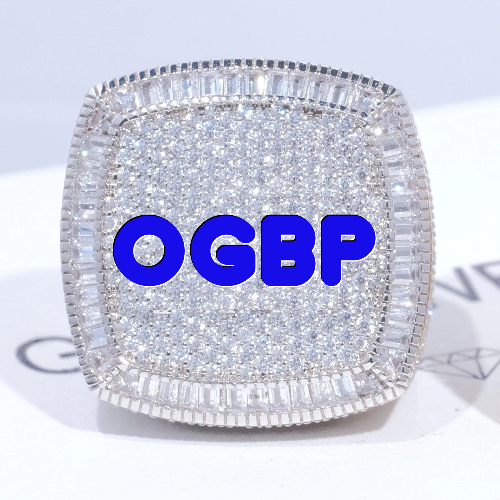 CUSTOM LETTER 3D ICED RING