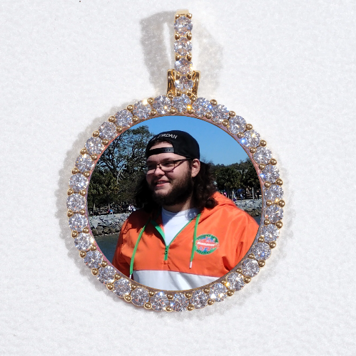 3D CIRCLE CUSTOM PICTURE PENDANT SMALL SIZE