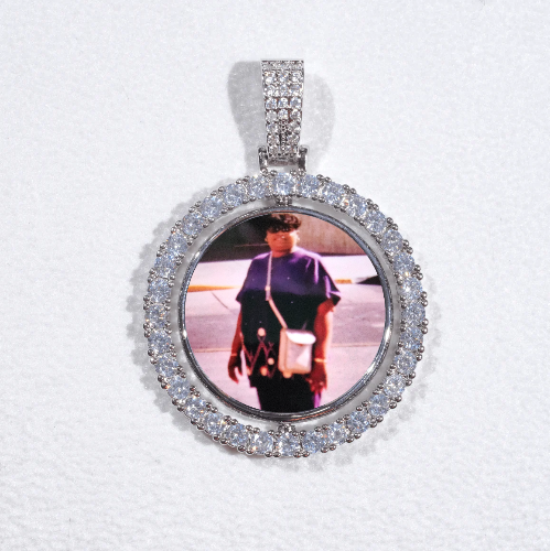 3D Spinning 2-Faced Custom Picture Pendant