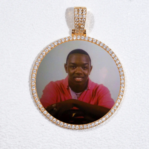 MEDIUM 3D CIRCLE CUSTOM PICTURE PENDANT