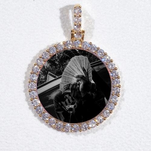 3D CIRCLE CUSTOM PICTURE PENDANT SMALL SIZE