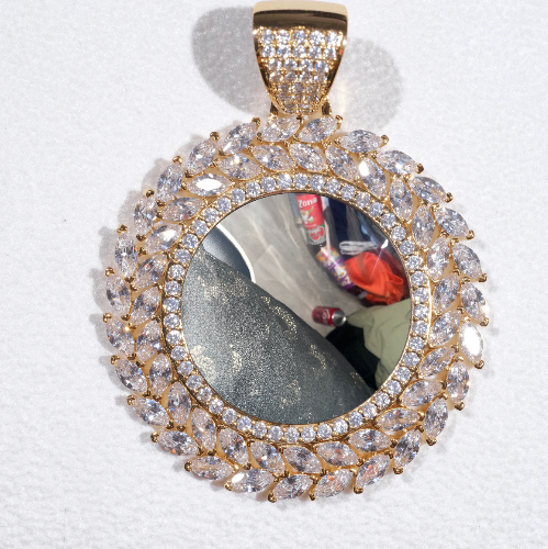 Large 3D Wheat Ear Custom Picture Pendant