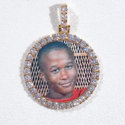 3D CIRCLE CUSTOM PICTURE PENDANT SMALL SIZE