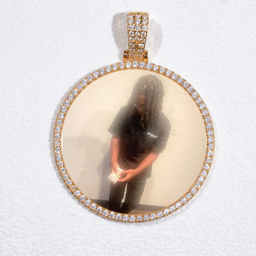 MEDIUM 3D CIRCLE CUSTOM PICTURE PENDANT