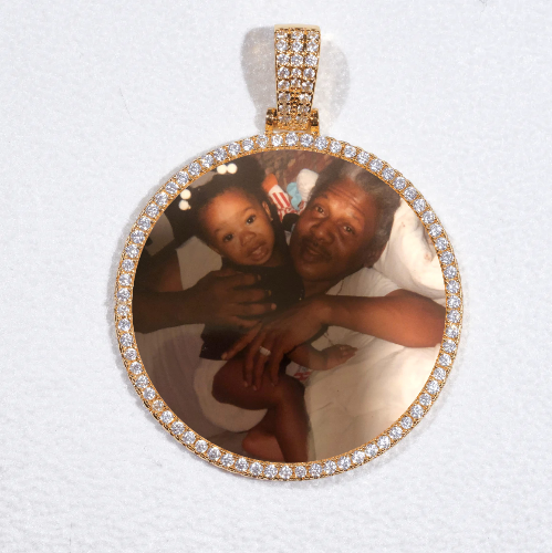 MEDIUM 3D CIRCLE CUSTOM PICTURE PENDANT