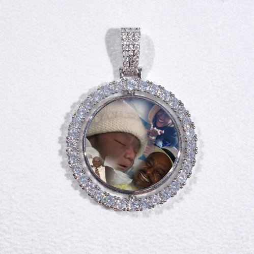 3D Spinning 2-Faced Custom Picture Pendant