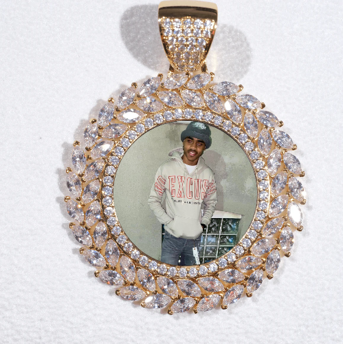 Large 3D Wheat Ear Custom Picture Pendant