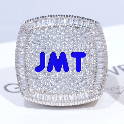 CUSTOM LETTER 3D ICED RING