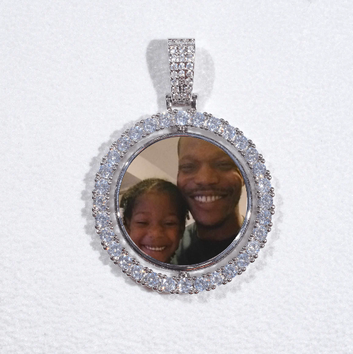 3D Spinning 2-Faced Custom Picture Pendant