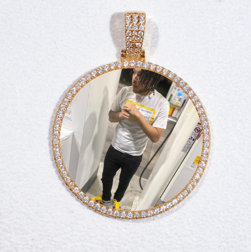 MEDIUM 3D CIRCLE CUSTOM PICTURE PENDANT