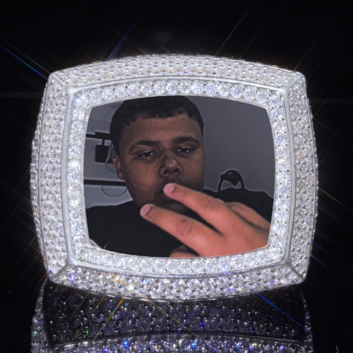 3D CUSTOM PICTURE ICED RING
