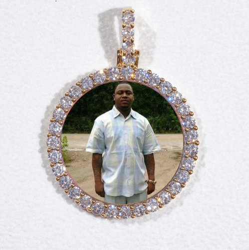 3D CIRCLE CUSTOM PICTURE PENDANT SMALL SIZE